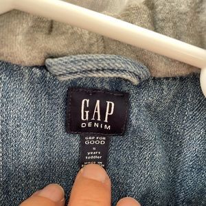 Gap Toddler Denim Dinosaur Hoodie Boys Girls